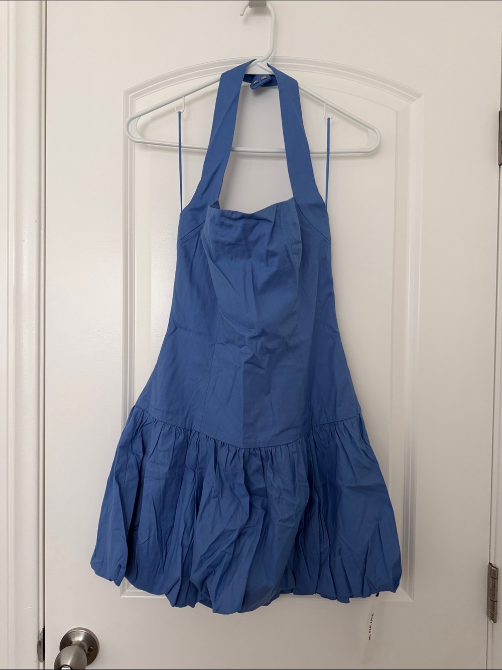 Reformation Babette Halter Bubble Hem Dress